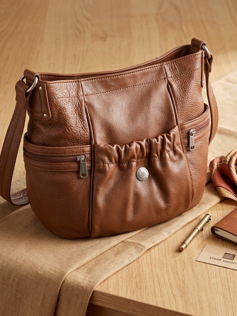 Stone Mountain Brown Shoulder Bag